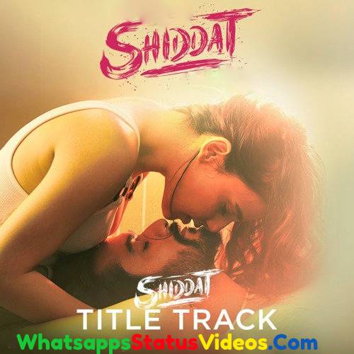 Shiddat Title Track Song Manan Bhardwaj Whatsapp Status Video Download