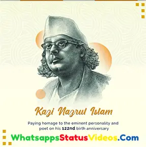 Nazrul Jayanti Whatsapp Status Video Download