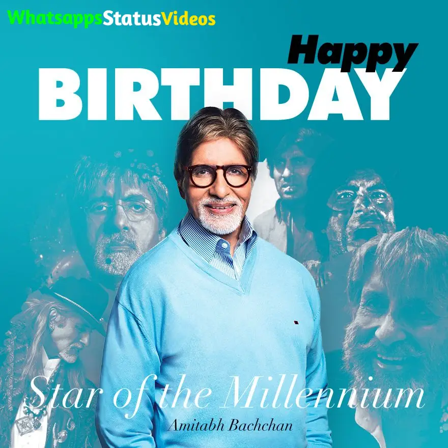 Amitabh Bachchan Birthday Whatsapp Status Video Download