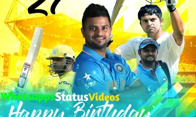 Suresh Raina Birthday Whatsapp Status Video Download