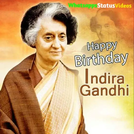 indira Gandhi Birthday Whatsapp Status Video Download